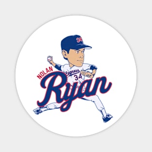 Nolan Ryan Texas Caricature Magnet